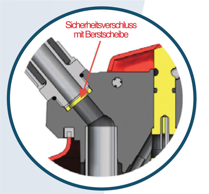 Berstscheibe für Pulverlöscher 2
