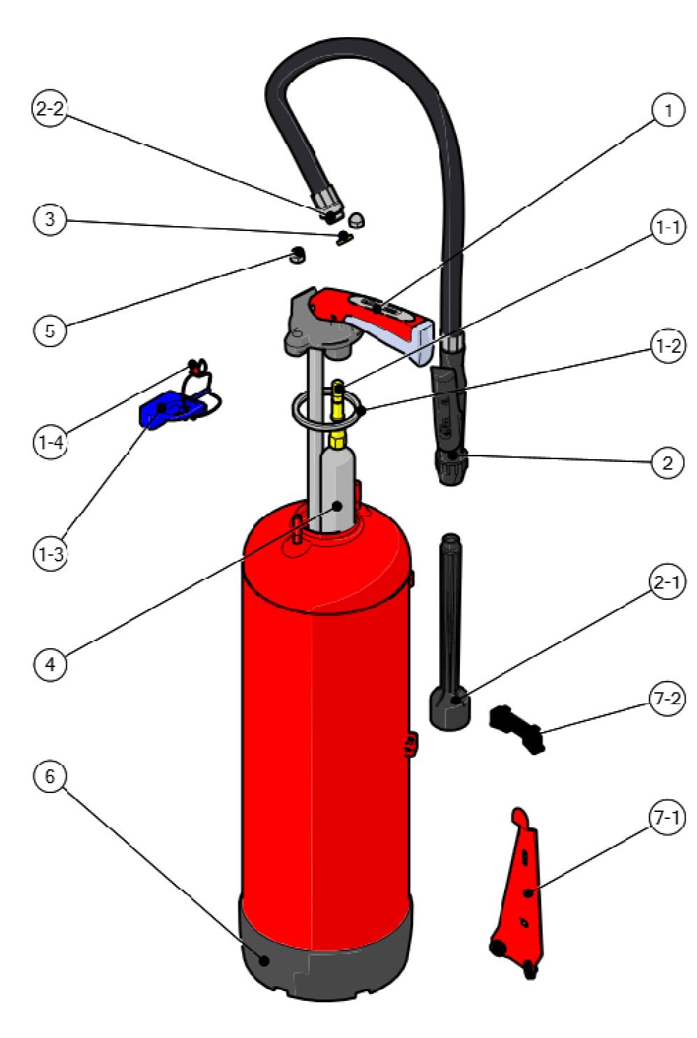 Berstscheibe für Nassfeuerlöscher 4