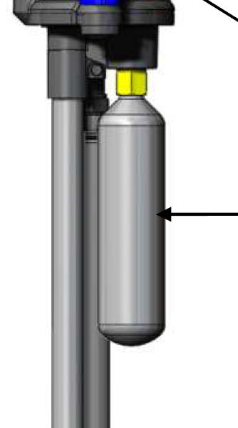 Treibgasflasche CO2, 80g Nasslöscher SKG 2