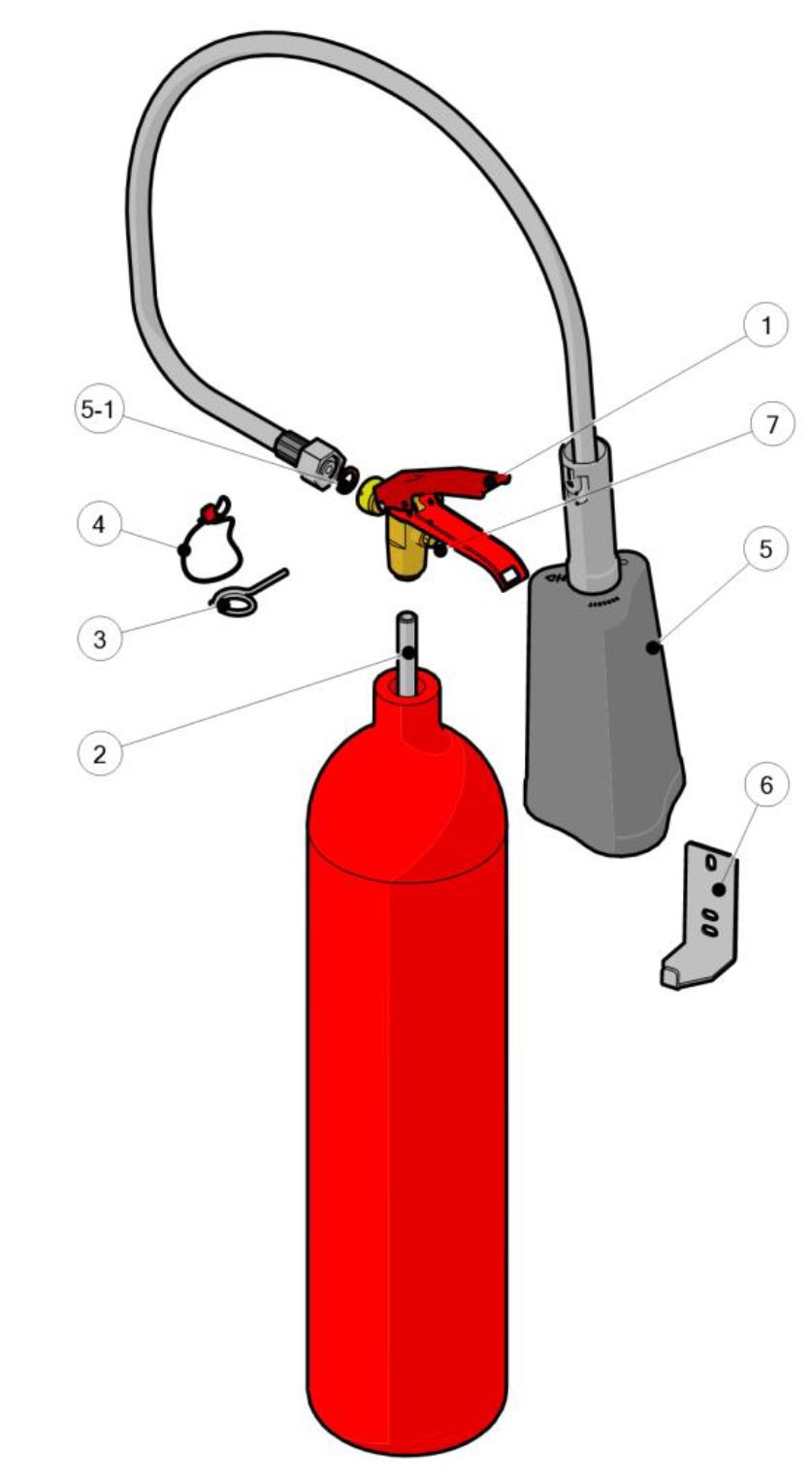 Sicherungsstift / CO2 Feuerlöscher K2 / K5 2