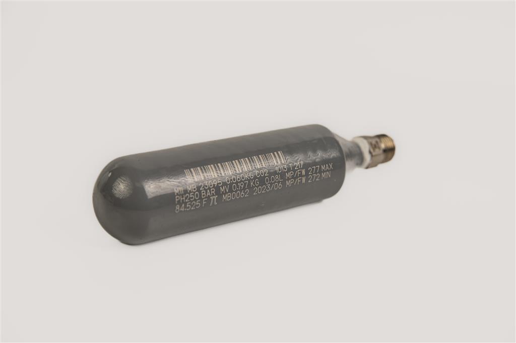 Treibgasflasche CO2 60 g Plascoat