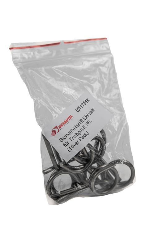 Sicherheitsstift Edelstahl 10-er Packung 2