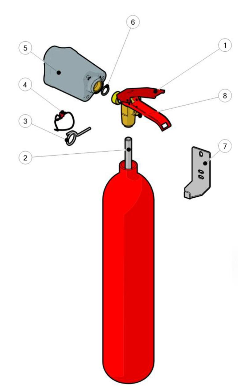 K2STAHL CO2 Feuerlöscher 4